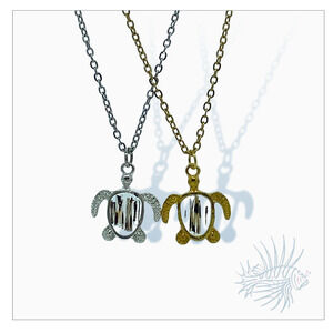 Lionfish Sea Turtle Bezel Necklace